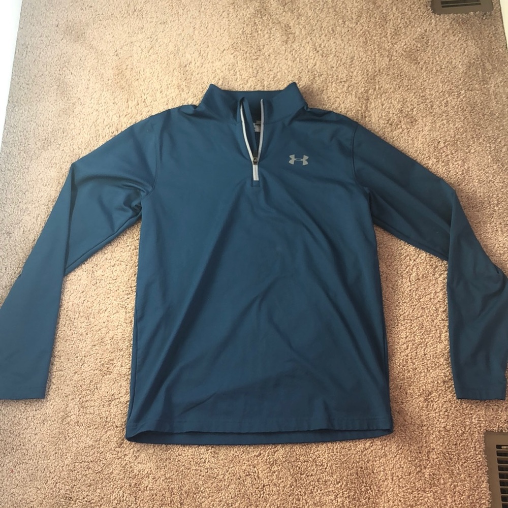 Blue cold gear Under Armour 1/4 zip.